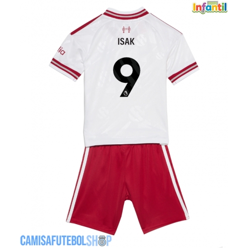 Camisa de time de futebol Liverpool Alexander Isak #9 Replicas 2º Equipamento Infantil 2026-27 Manga Curta (+ Calças curtas)